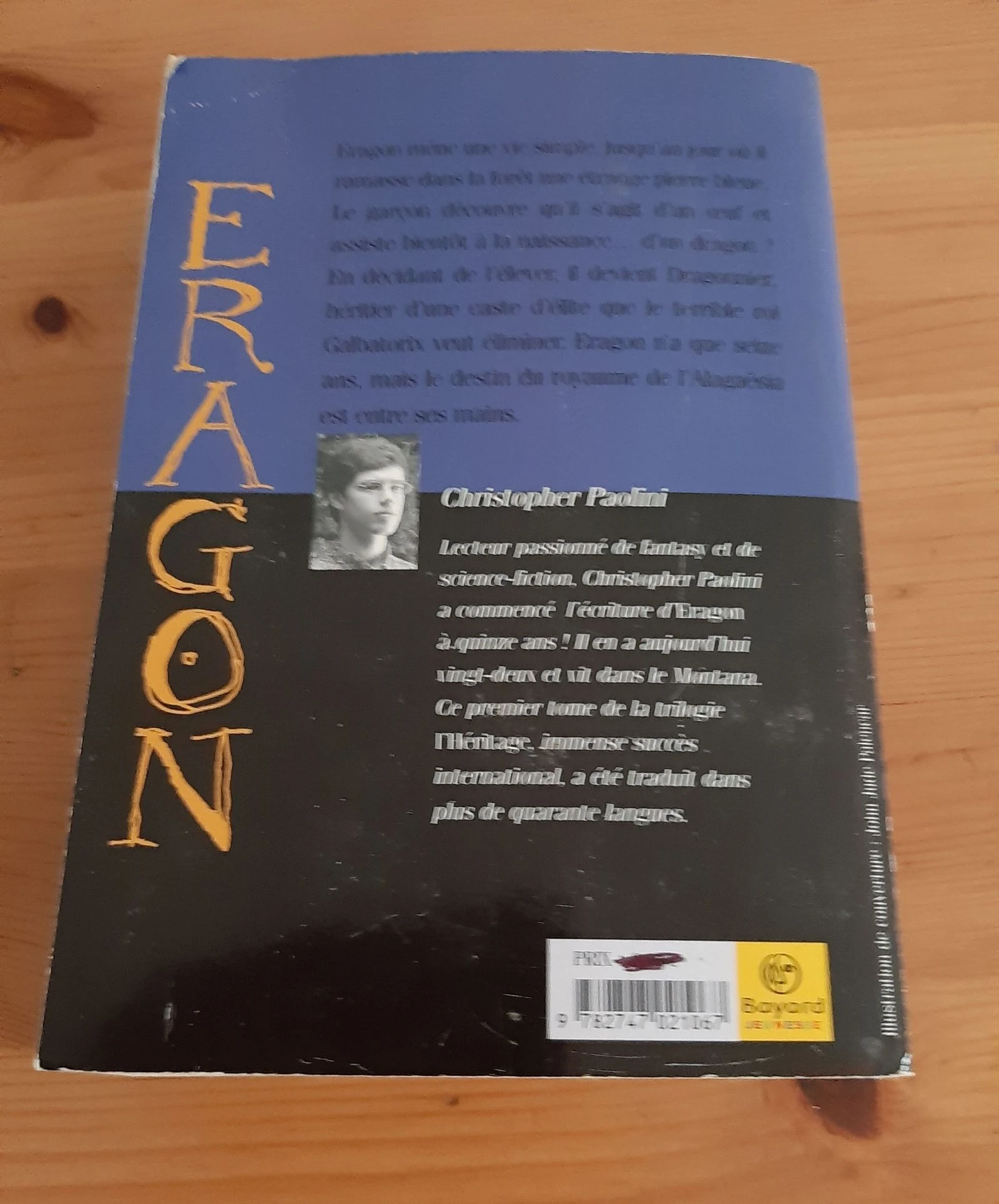 Christophe Paolini Book Eragon – photo 2